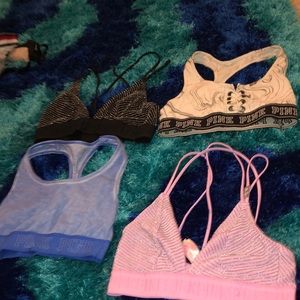 Pink sports bra in a bundle